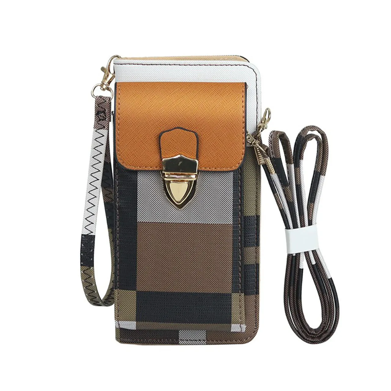 Women's Cell Phone Cross-Body Wallet Pouch