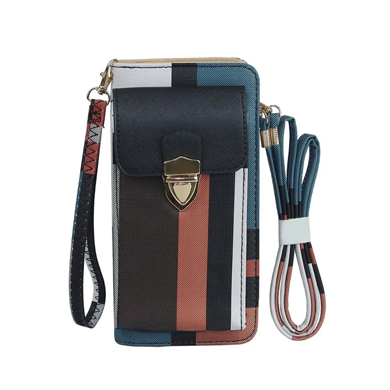 Women's Cell Phone Cross-Body Wallet Pouch