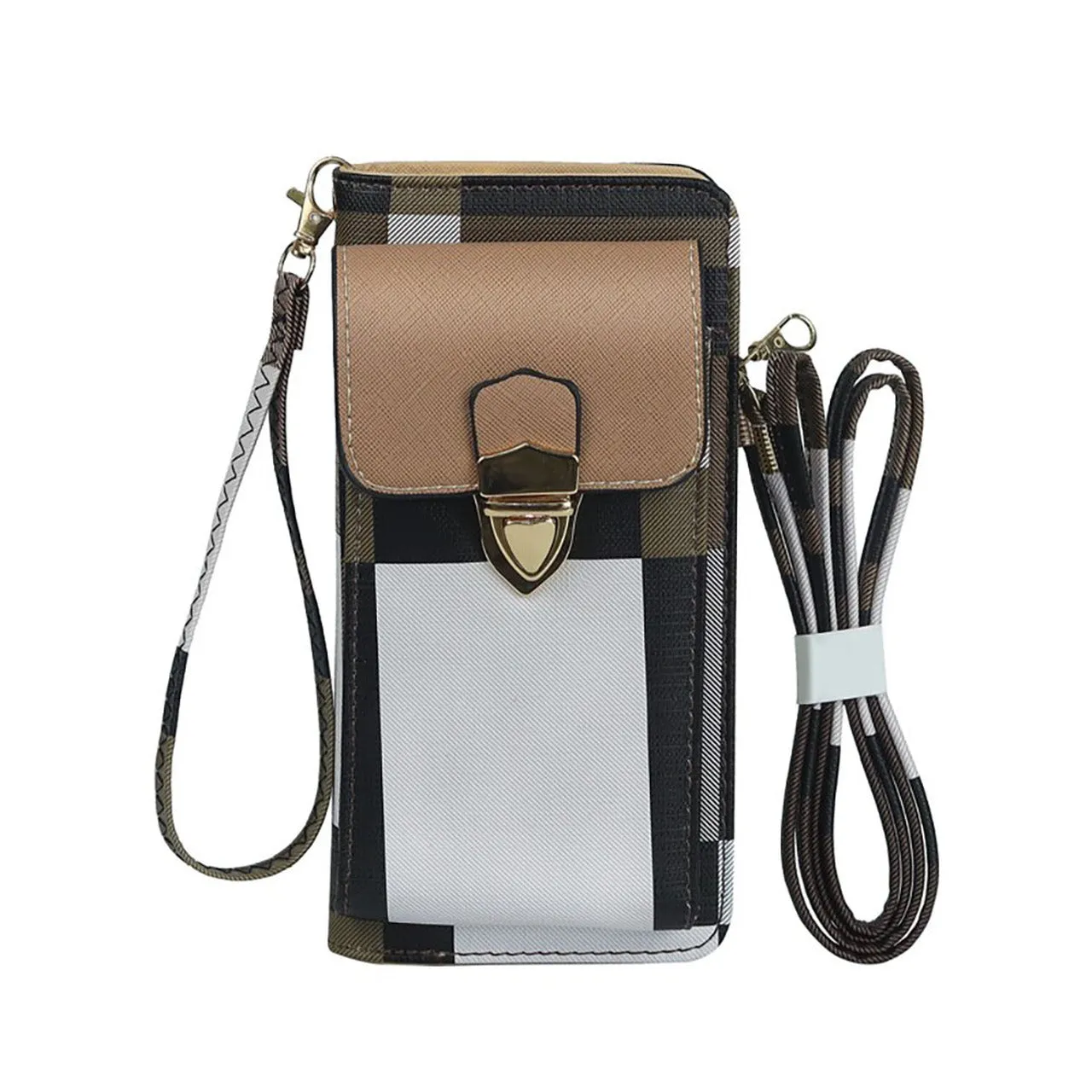 Women's Cell Phone Cross-Body Wallet Pouch