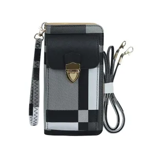 Women's Cell Phone Cross-Body Wallet Pouch