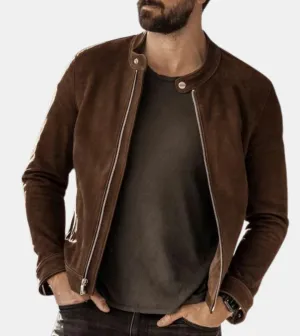 Wren Men's Brown Leather Jacket