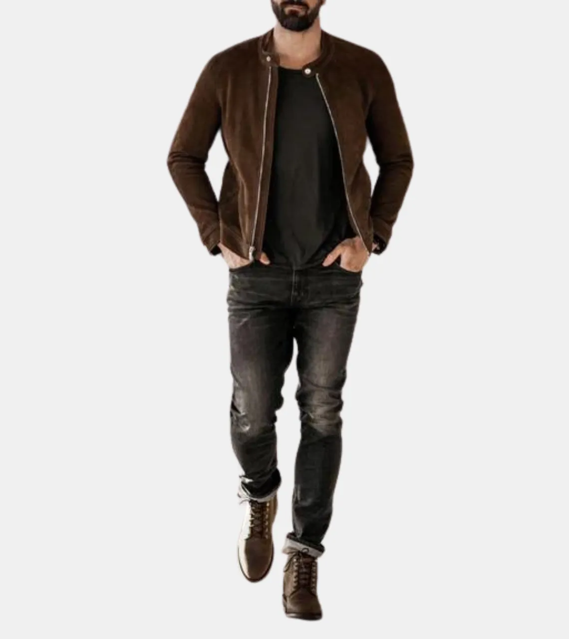 Wren Men's Brown Leather Jacket